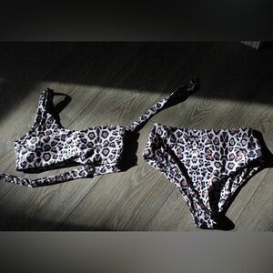 SHEIN Large Cheetah Bikini